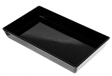 Tavita neagra dreptunghiulara 23x14x3 cm